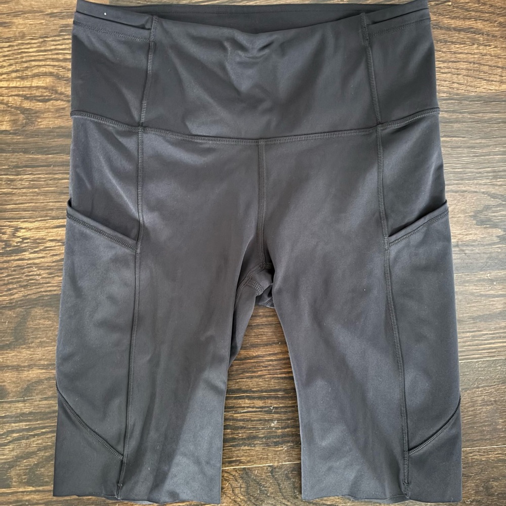 Lululemon Black Bike Shorts High-Waisted Moisture-Wicking